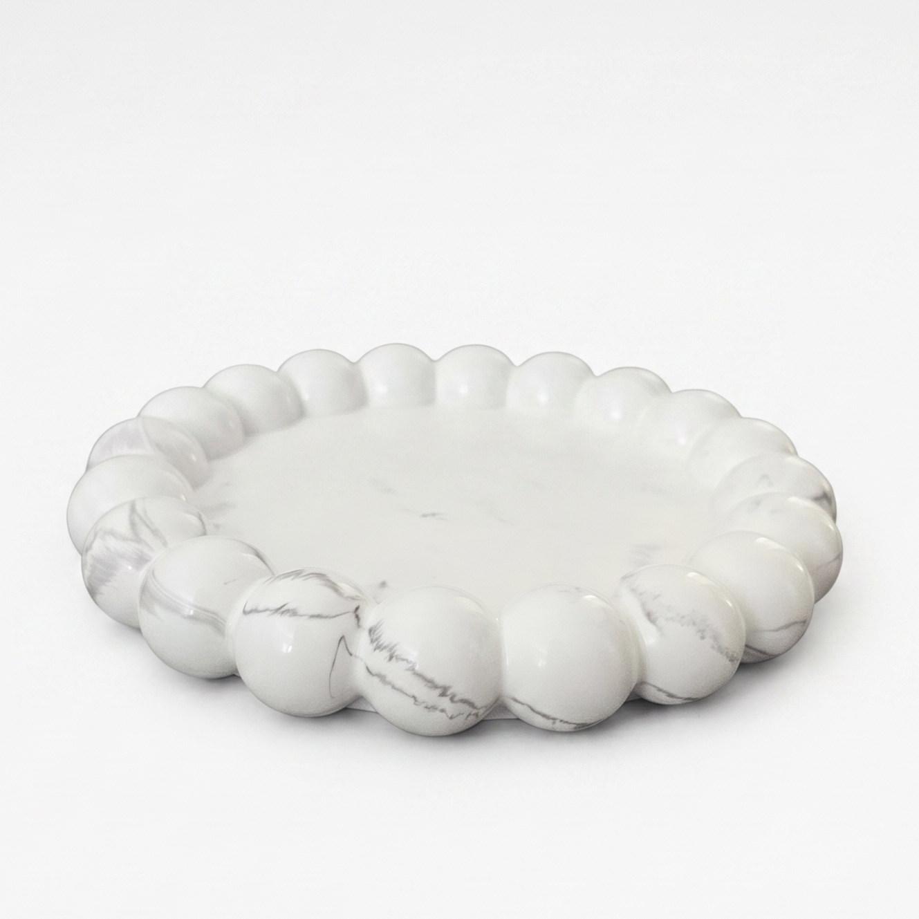 Design tálca Perla - Fehér / Arany